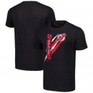 Men's New Jersey Devils Starter Black Color Scratch T Shirt