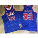 Men's New Jersey Nets #93 Bape Blue 1993 Authentic Jersey