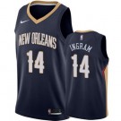 Men's New Orleans Pelicans #14 Brandon Ingram Navy Icon Hot Press Jersey