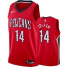 Men's New Orleans Pelicans #14 Brandon Ingram Red Icon Hot Press Jersey