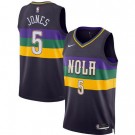 Men's New Orleans Pelicans #5 Herbert Jones Purple 2022 City Icon Heat Press Jersey