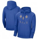 Men's New Orleans Pelicans Blue 2021 City Edition Essential Logo Fleece Pullover Hoodie
