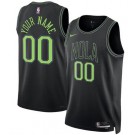 Men's New Orleans Pelicans Custom Black 2023 City Icon Heat Press Jersey