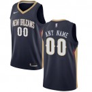 Men's New Orleans Pelicans Customized Navy Icon Swingman Nike Jersey