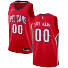 Men's New Orleans Pelicans Customized Red Icon Swingman Nike Jersey