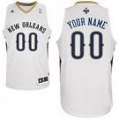 Men's New Orleans Pelicans Customized White Swingman Adidas Jersey