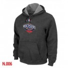 Men's New Orleans Pelicans Dark Grey Printed Pullover Hoodie