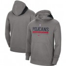 Men's New Orleans Pelicans Gray Spotlight On Court Practice Performance Pullover Hoodie