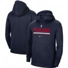 Men's New Orleans Pelicans Navy Spotlight On Court Practice Performance Pullover Hoodie