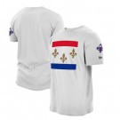Men's New Orleans Pelicans White City Printed T Shirt 211082