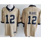 Men's New Orleans Saints #12 Chris Olave Limited Gold Alternate Vapor Jersey