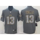 Men's New Orleans Saints #13 Michael Thomas Limited Gray Staitc Vapor Untouchable Jersey