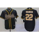 Men's New Orleans Saints #22 Rashid Shaheed Limited Black Baseball Jersey