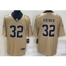 Men's New Orleans Saints #32 Tyrann Mathieu Limited Gold Inverted Vapor Jersey