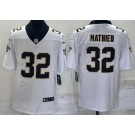 Men's New Orleans Saints #32 Tyrann Mathieu Limited White Vapor Jersey
