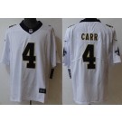 Men's New Orleans Saints #4 Derek Carr Limited White Vapor Jersey