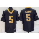 Men's New Orleans Saints #5 Jarvis Landry Limited Black Vapor Jersey
