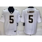 Men's New Orleans Saints #5 Jarvis Landry Limited White Vapor Jersey