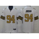 Men's New Orleans Saints #94 Cameron Jordan Limited White Rush Color Jersey