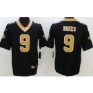 Men's New Orleans Saints #9 Drew Brees Limited Black Vapor Jersey