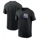 Men's New Orleans Saints Black 2023 Crucial Catch Sideline TriBlend T Shirt