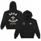 Men's New Orleans Saints Black Born x Raised Pullover Hoodie