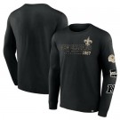 Men's New Orleans Saints Black High Whip Pitcher Sweatshirts