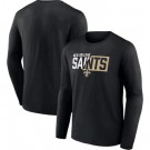 Men's New Orleans Saints Black NFL x Bud Light Long Sleeve T Shirt