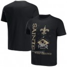 Men's New Orleans Saints Black NFL x Staple World Renowned T Shirt