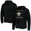 Men's New Orleans Saints Black Printed Pullover Hoodie 302535