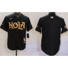 Men's New Orleans Saints Blank Limited Black Nola Baseball Jersey