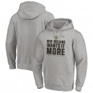 Men's New Orleans Saints Gray 2020 NFL Playoffs Bound Shift Pullover Hoodie