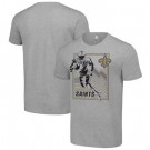 Men's New Orleans Saints Gray Graphic Shield Logo T Shirt