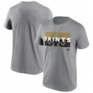 Men's New Orleans Saints Gray Square Off Tri Blend T Shirt