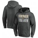 Men's New Orleans Saints Heather Charcoal Stronger Together Printed Pullover Hoodie 0748