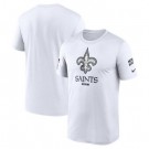 Men's New Orleans Saints White 2024 Salute To Service Legend Performance T Shirt