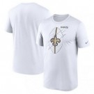 Men's New Orleans Saints White Legend Icon Performance T Shirt
