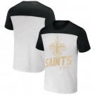Men's New Orleans Saints White NFL x Darius Rucker Collection Colorblocked T Shirt