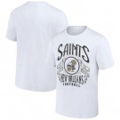 Men's New Orleans Saints White NFL x Darius Rucker Collection Vintage Football T Shirt