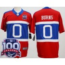 Men's New York Giants #0 Brian Burns Limited Red Alternate 100 Seasons Vapor Jersey