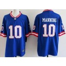 Men's New York Giants #10 Eli Manning Limited Blue Classic Vapor Jersey