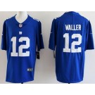 Men's New York Giants #12 Darren Waller Limited Blue Vapor Jersey