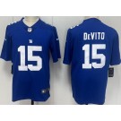 Men's New York Giants #15 Tommy DeVito Limited Blue Vapor Jersey
