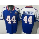 Men's New York Giants #44 Cam Skattebo Limited Blue Thanksgiving FUSE Vapor Jersey