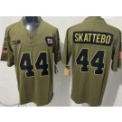 Men's New York Giants #44 Cam Skattebo Limited Green 2025 Salute To Service Jersey