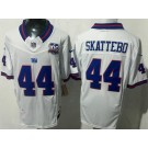 Men's New York Giants #44 Cam Skattebo Limited White Throwback 100 Seasons FUSE Vapor Jersey
