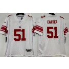 Men's New York Giants #51 Abdul Carter Limited White Vapor Jersey