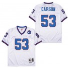 Men's New York Giants #53 Harry Carson White 1986 Throwback Jersey