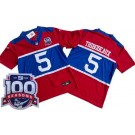 Men's New York Giants #5 Kayvon Thibodeaux Limited Red Alternate FUSE 100 Seasons Vapor Jersey