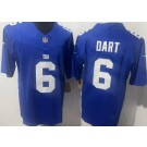Men's New York Giants #6 Jaxson Dart Limited Blue FUSE Vapor Jersey